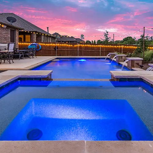 Custom pool and pool house design