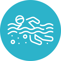 person swimming icon