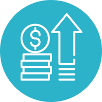 value increasing icon