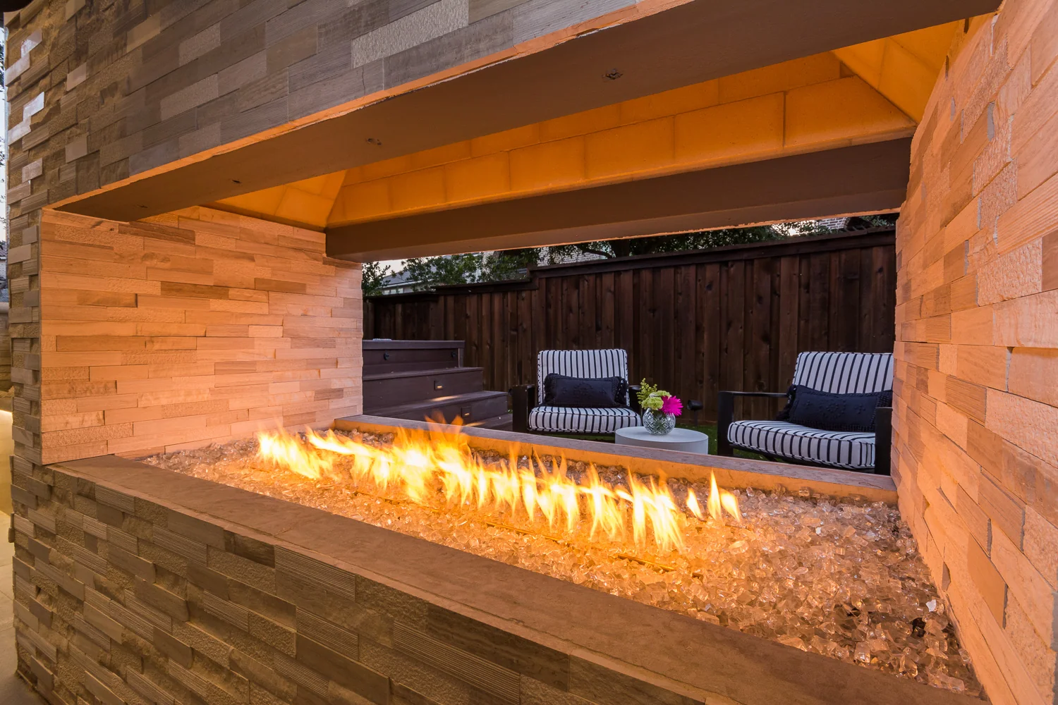 Outdoor fireplace slide 10
