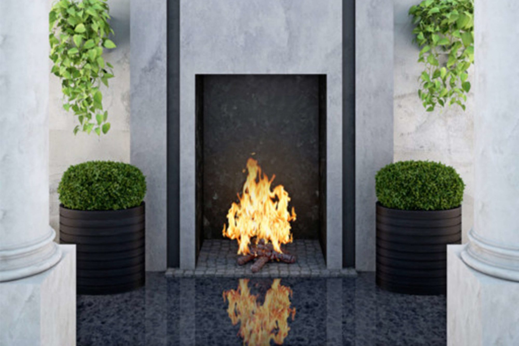 Outdoor fireplace slide 6