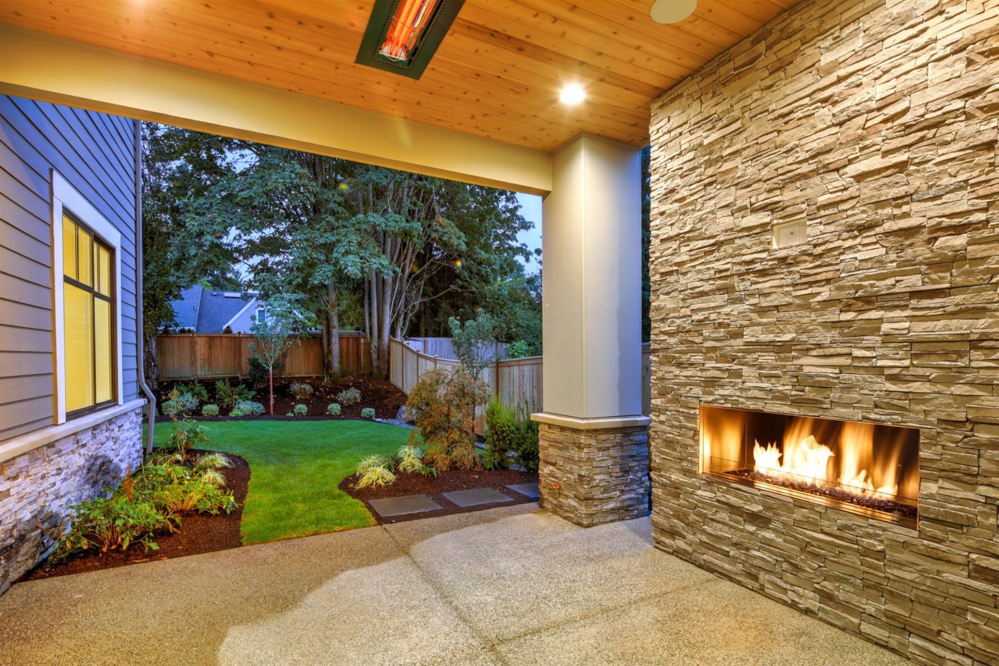 Outdoor fireplace slide 9