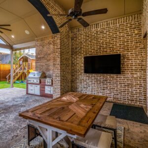 img of a patio tv