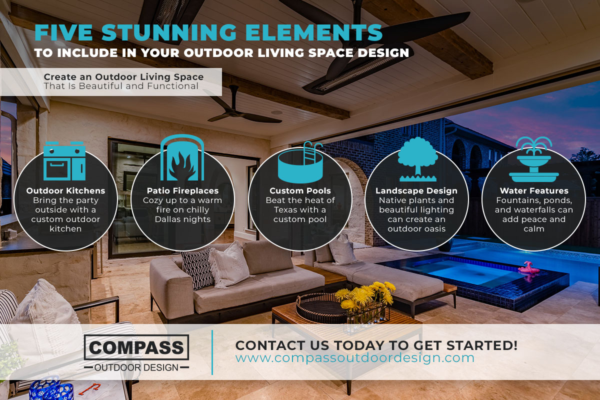 Five stunning elements to include in your outdoor living space design