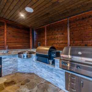Outdoor cooking area