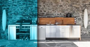 Outdoor kitchen area