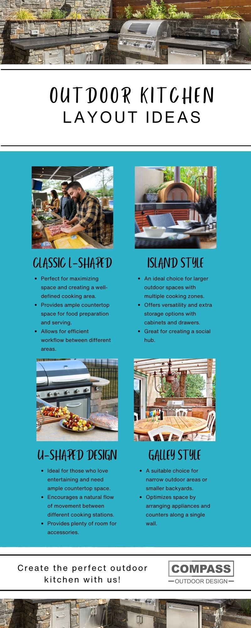 Outdoor Kitchen Layout Ideas