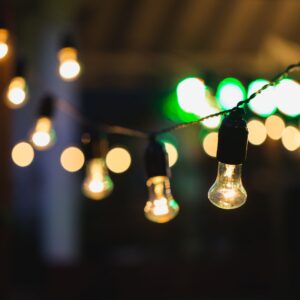 backyard string lights