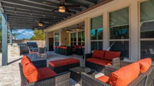 Outdoor living space.