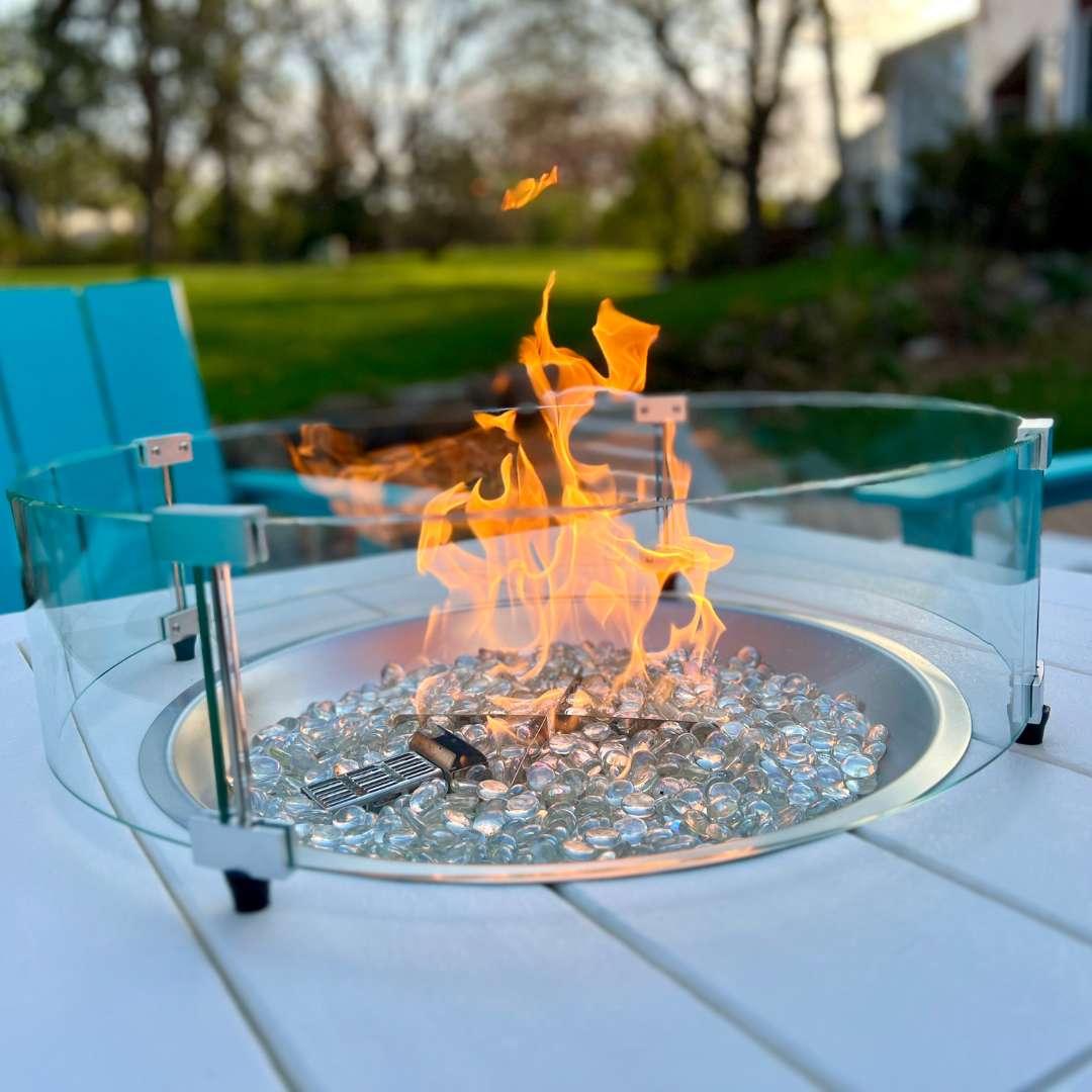 gas burning firepit