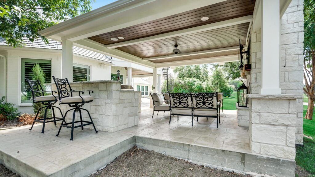 Backyard patio