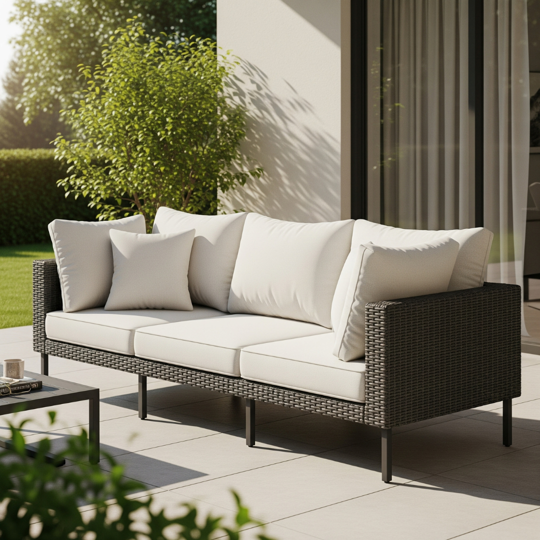 Deep couch for outdoors