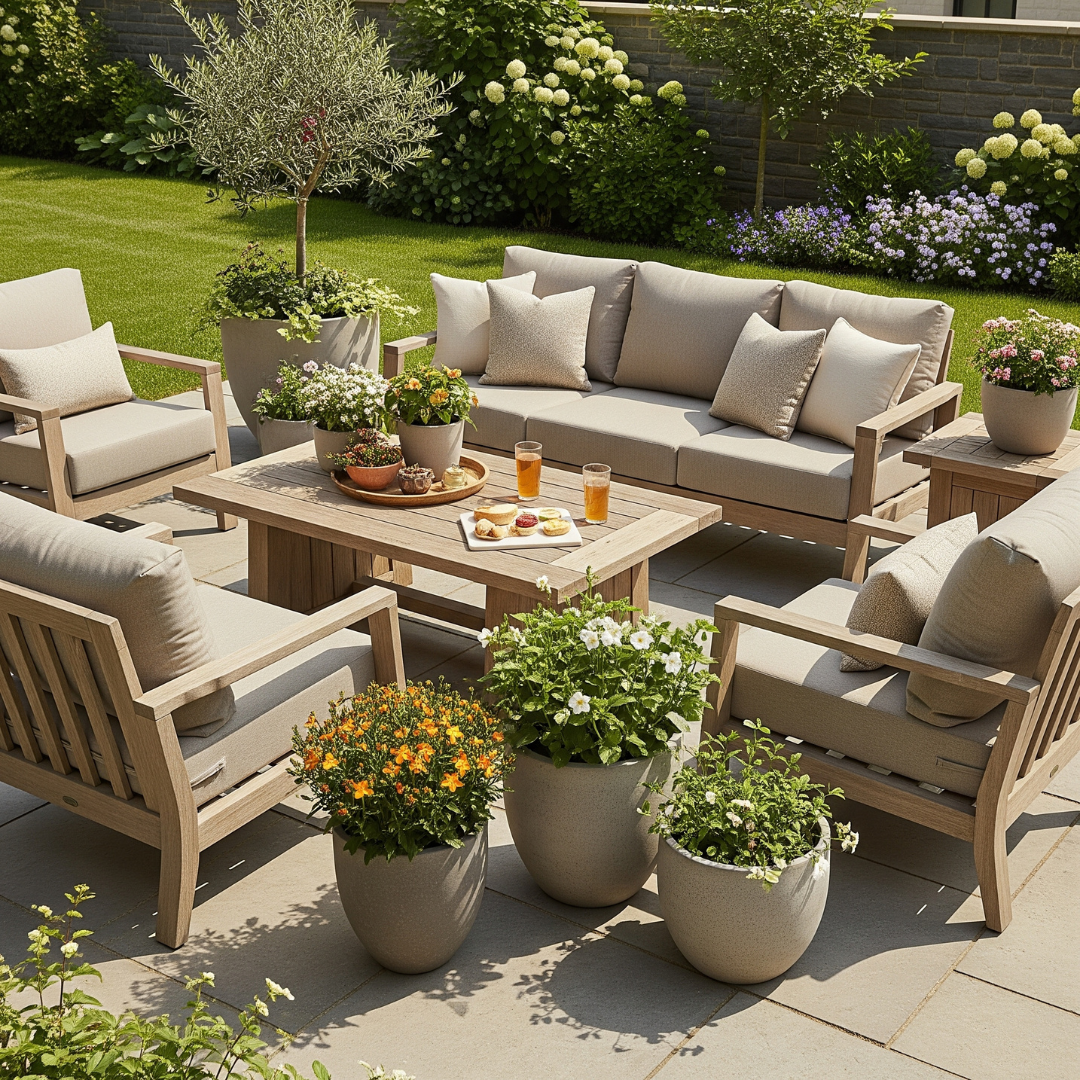 Outside furniture set up