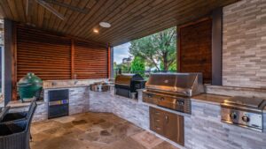 outdoor kitchen