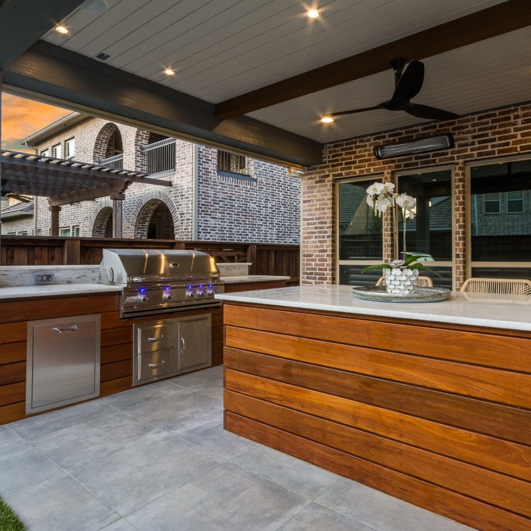 functional outdoor kitchen layout