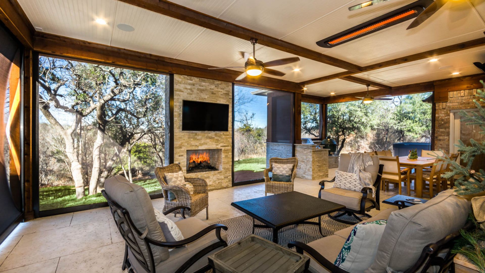 residential backyard with plenty of space for relaxing