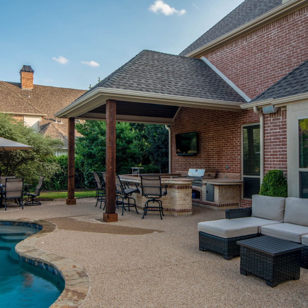 beautiful outdoor living space