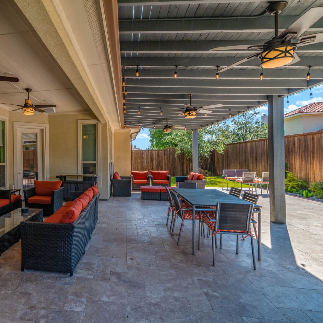 cozy outdoor living area