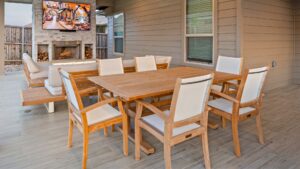 backyard seating area