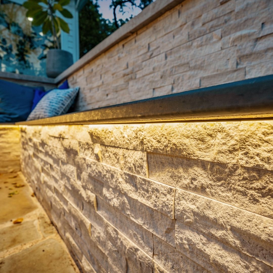 close up of light colored stone
